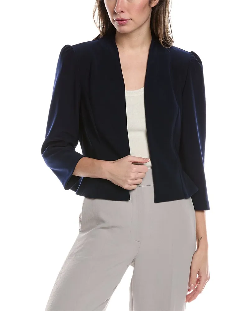 Joseph Ribkoff Cropped Jacket Blue