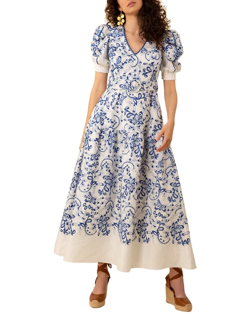 Hale Bob Myla Linen Dress Nocolor