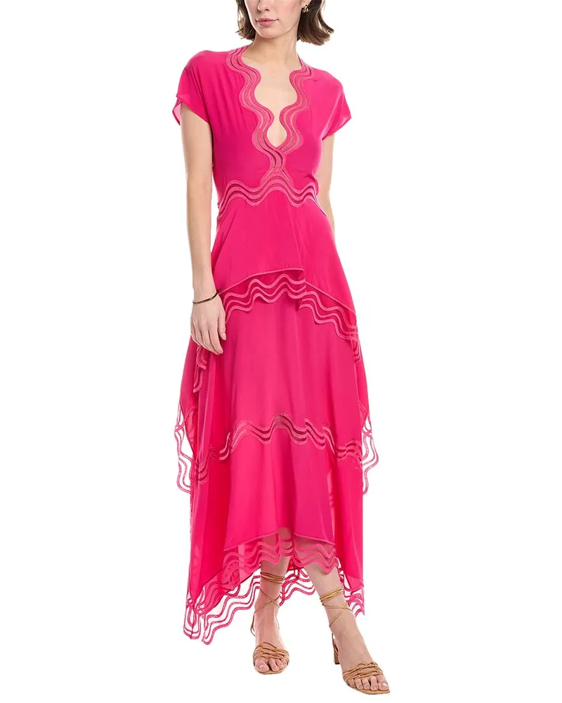 Stella McCartney Orla Silk Maxi Dress Pink