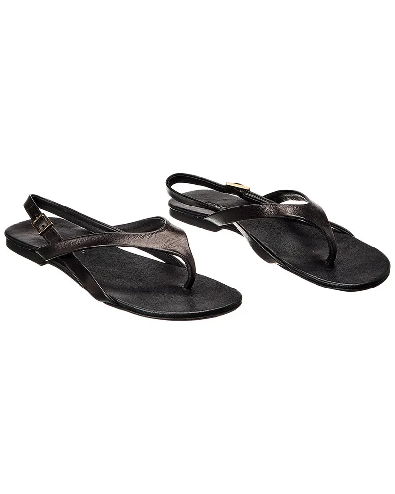Saint Laurent Keith Leather Sandal (Authentic Pre-Loved Black