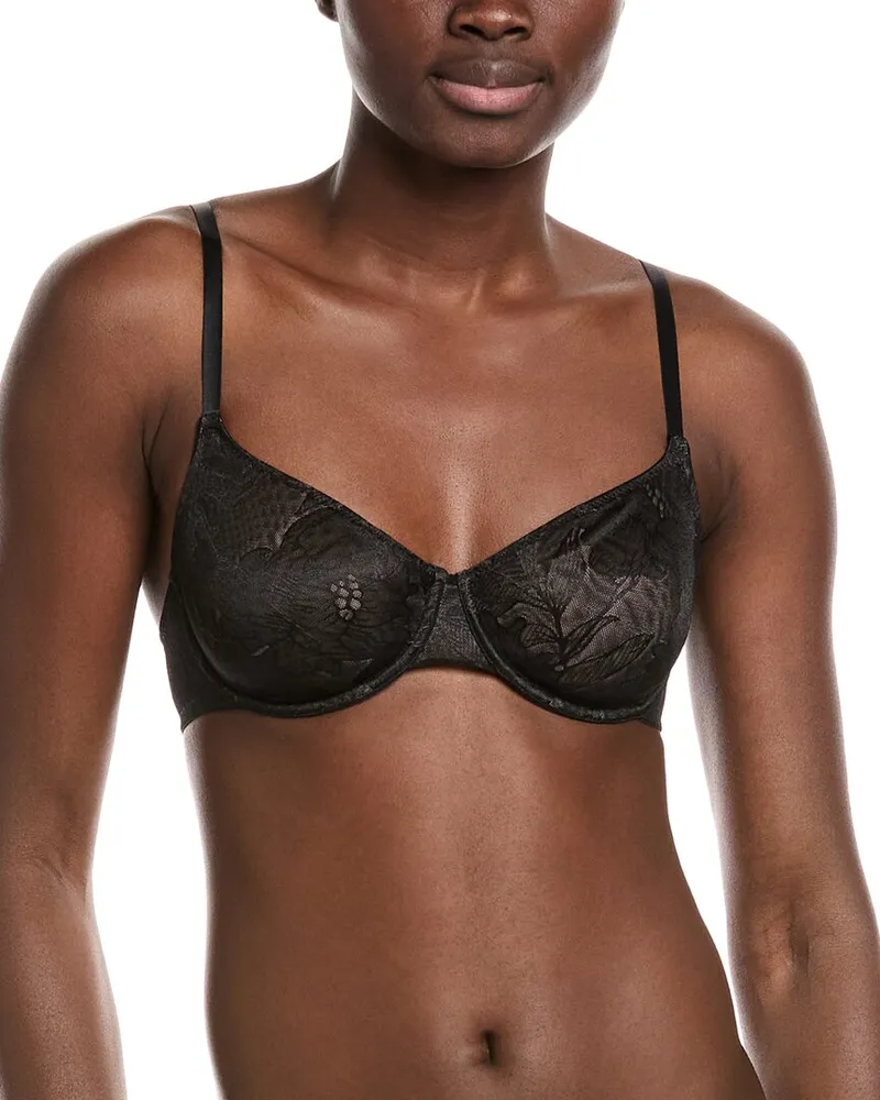 Hanro Floral Underwire Bra Black
