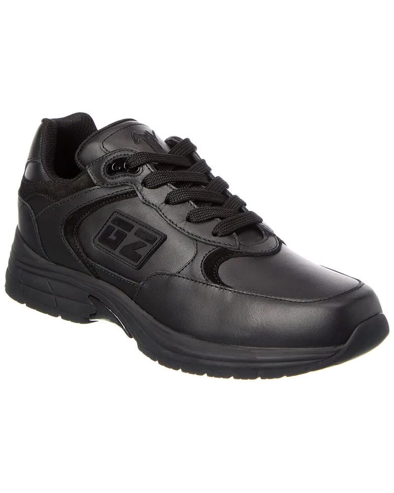 Giuseppe Zanotti GZ Runner Leather Sneaker Black
