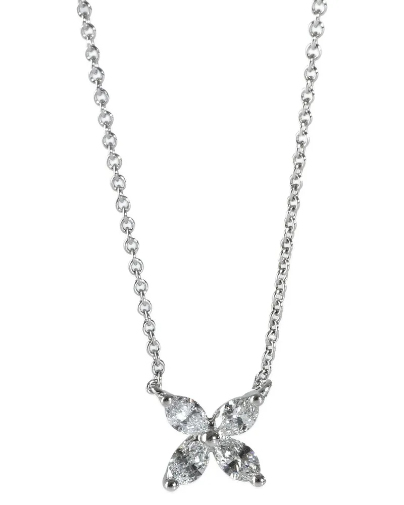 Tiffany & Co. Small Model Victoria Platinum 0.64 ct. tw. Diamond Pendant (Authentic Pre-Loved Nocolor