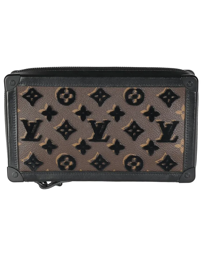 Louis Vuitton Black, Brown Canvas Tuffetage Soft Trunk Clutch (Authentic Pre-  Loved Nocolor