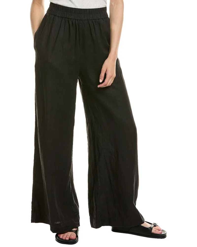 James Perse Linen Pant Black