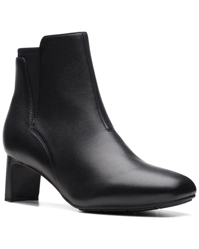 Clarks Kyndall Faye Leather Boot Black