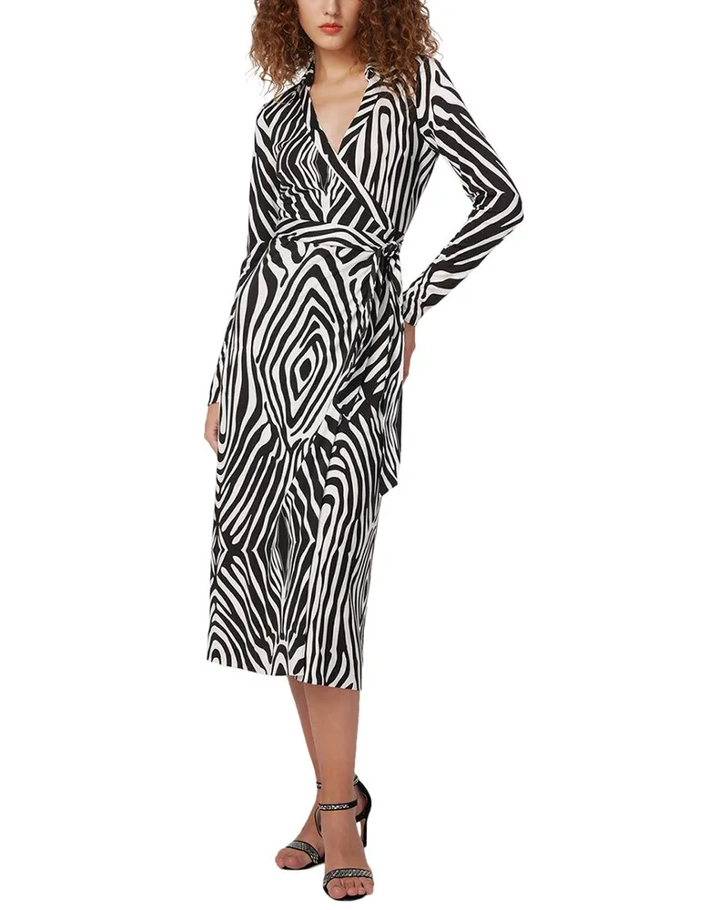 Diane von Furstenberg Abigail Silk Midi Dress Nocolor