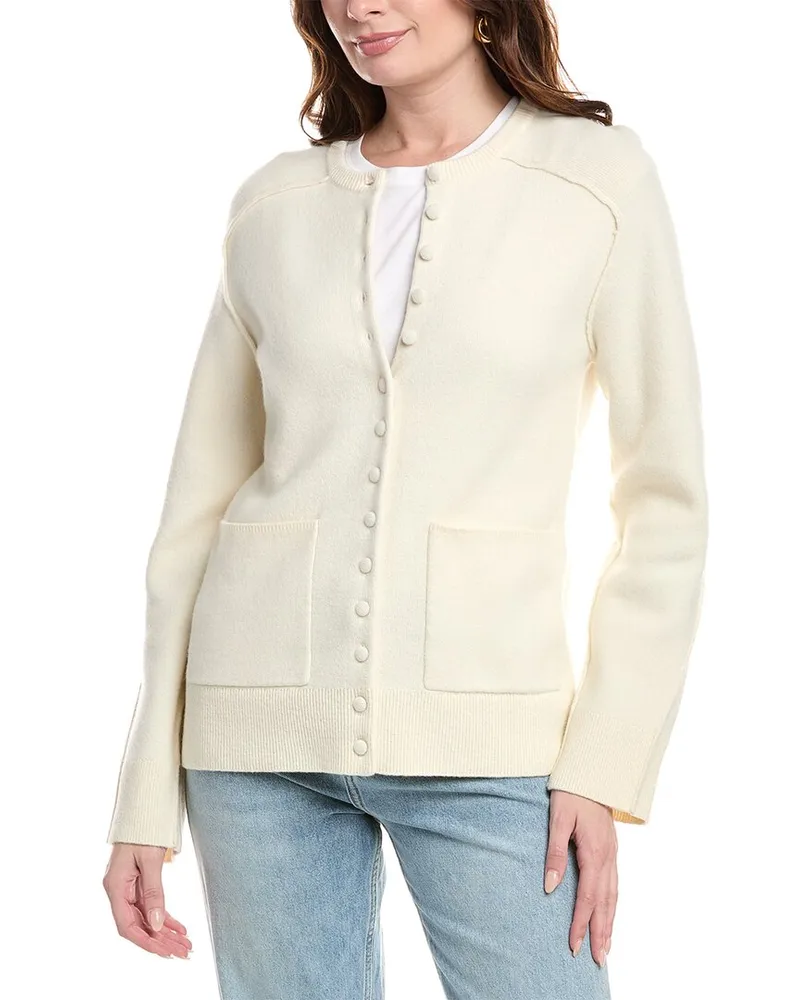 Rag & Bone Bridget Wool-Blend Cardigan White