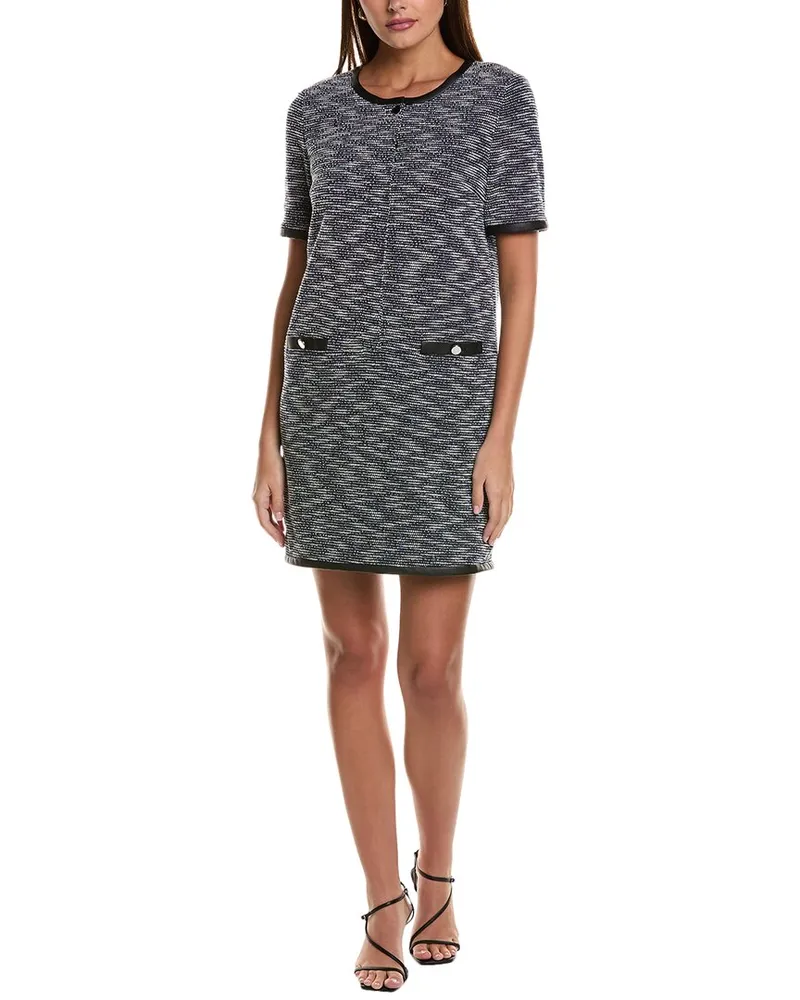 HUGO BOSS Dotira Boucle Shift Dress Black