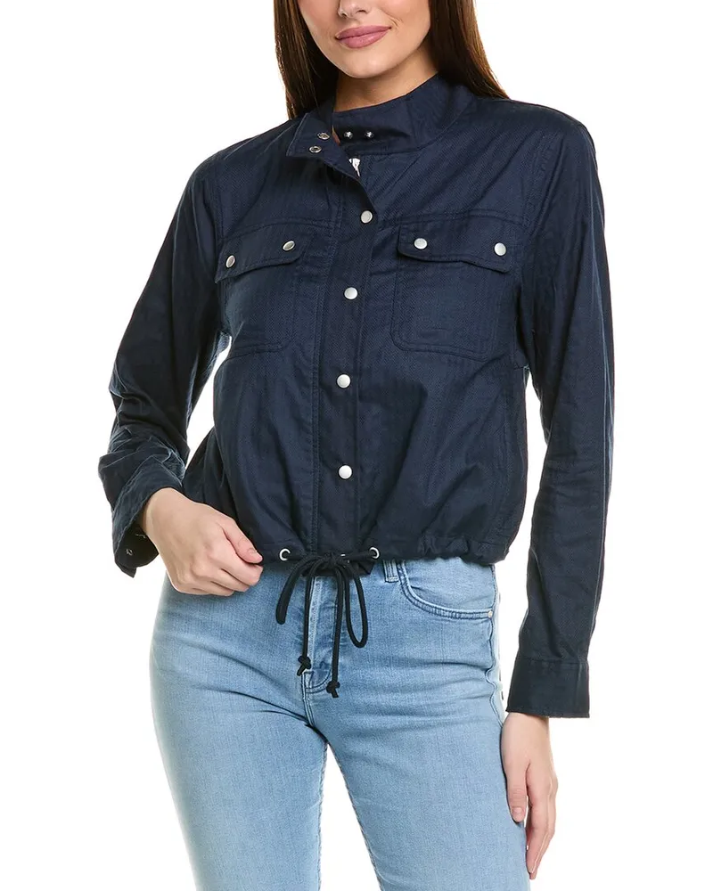 1.STATE Drawcord Waist Jacket Blue