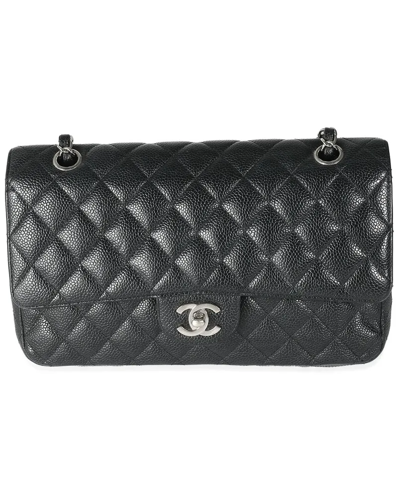 Chanel Black Quilted Leather Medium Classic Double Flap Handbag (Authentic  Pre-Loved Nocolor