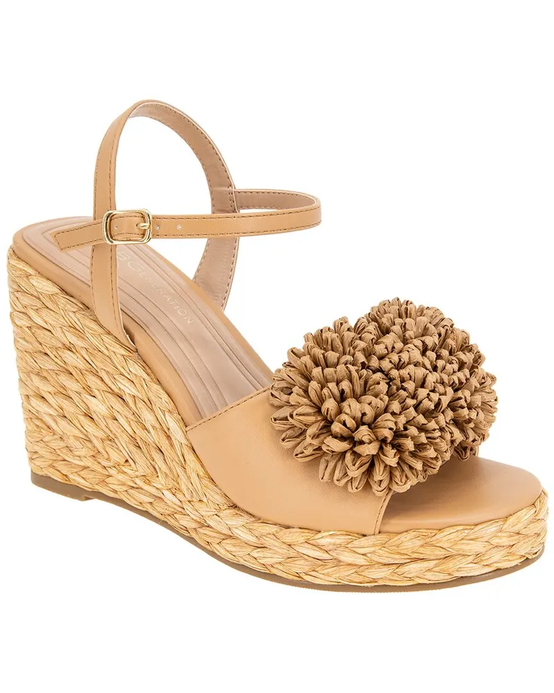 BCBGMAXAZRIA Erika Raffia Wedge Nocolor