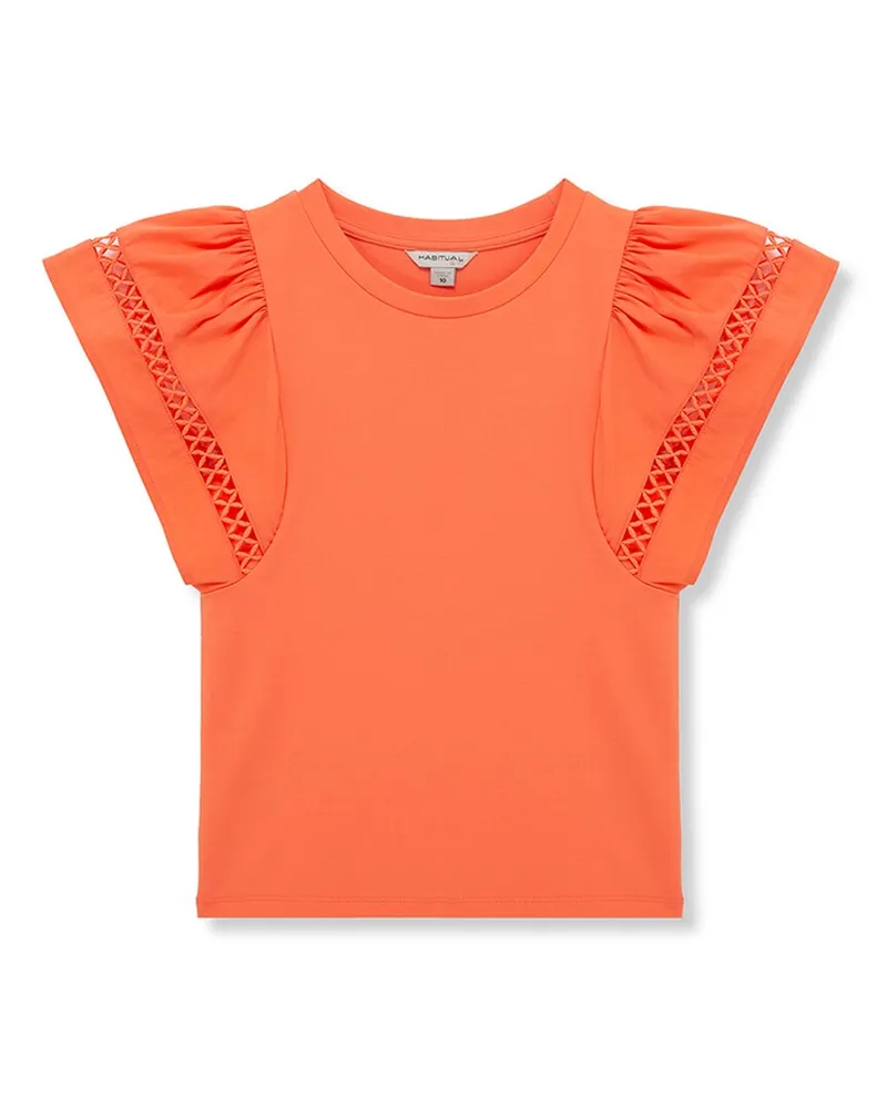 HABITUAL Flutter Sleeve Top Nocolor