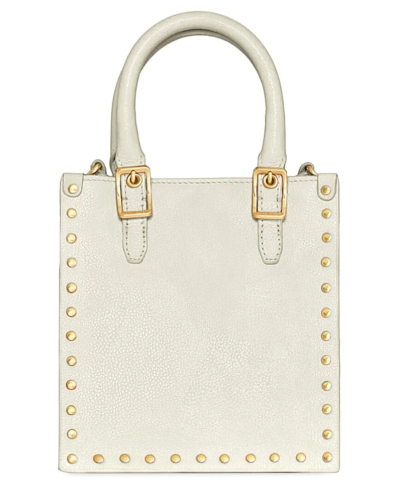 Rebecca Minkoff Studded Mini Leather Tote White