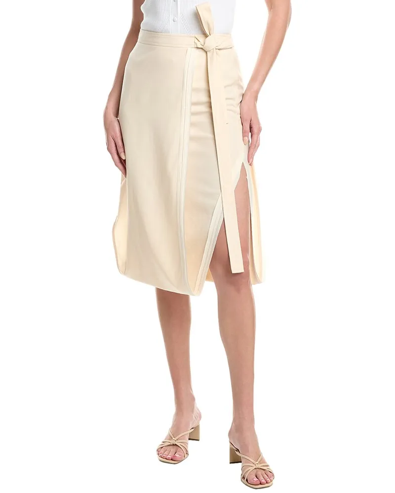 3.1 phillip lim Endless Loop Wool-Blend Skirt Tan
