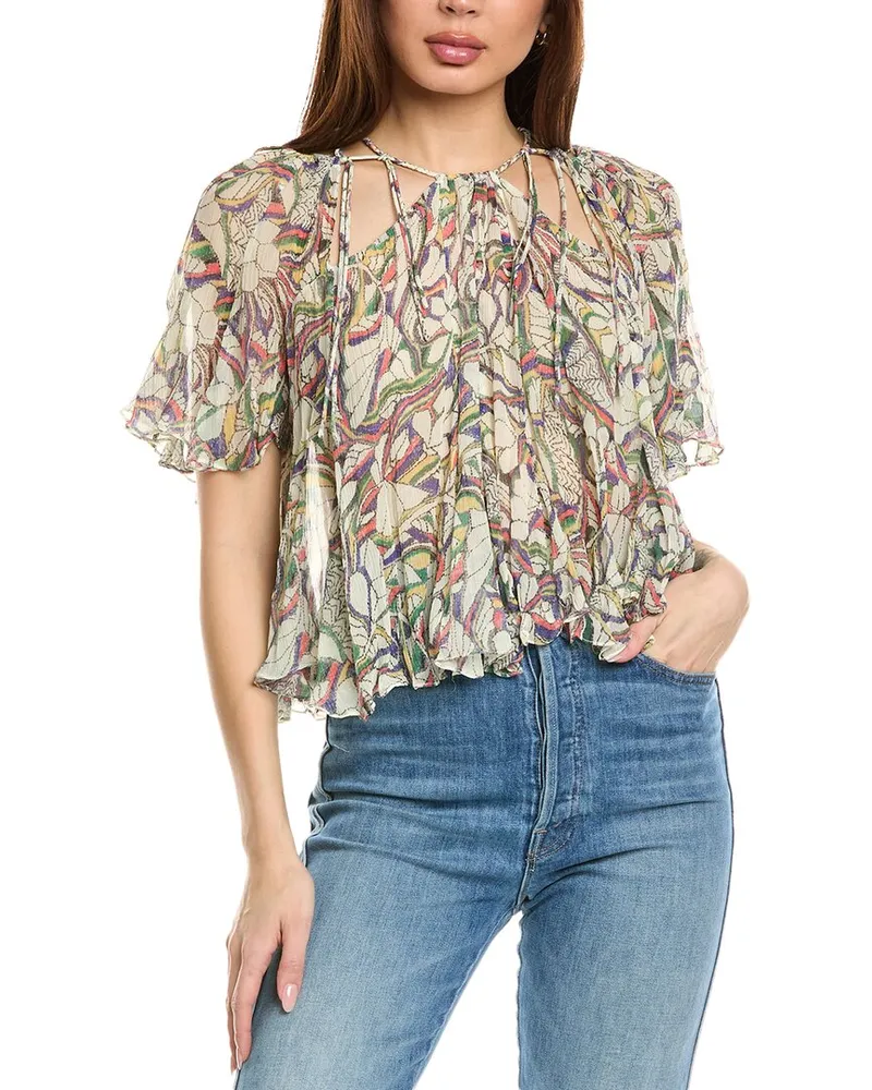 Isabel Marant Isabel Marant E'toile Silk Blouse Beige