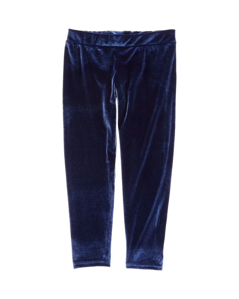 Chaser Stretch Velvet Classic Legging Blue