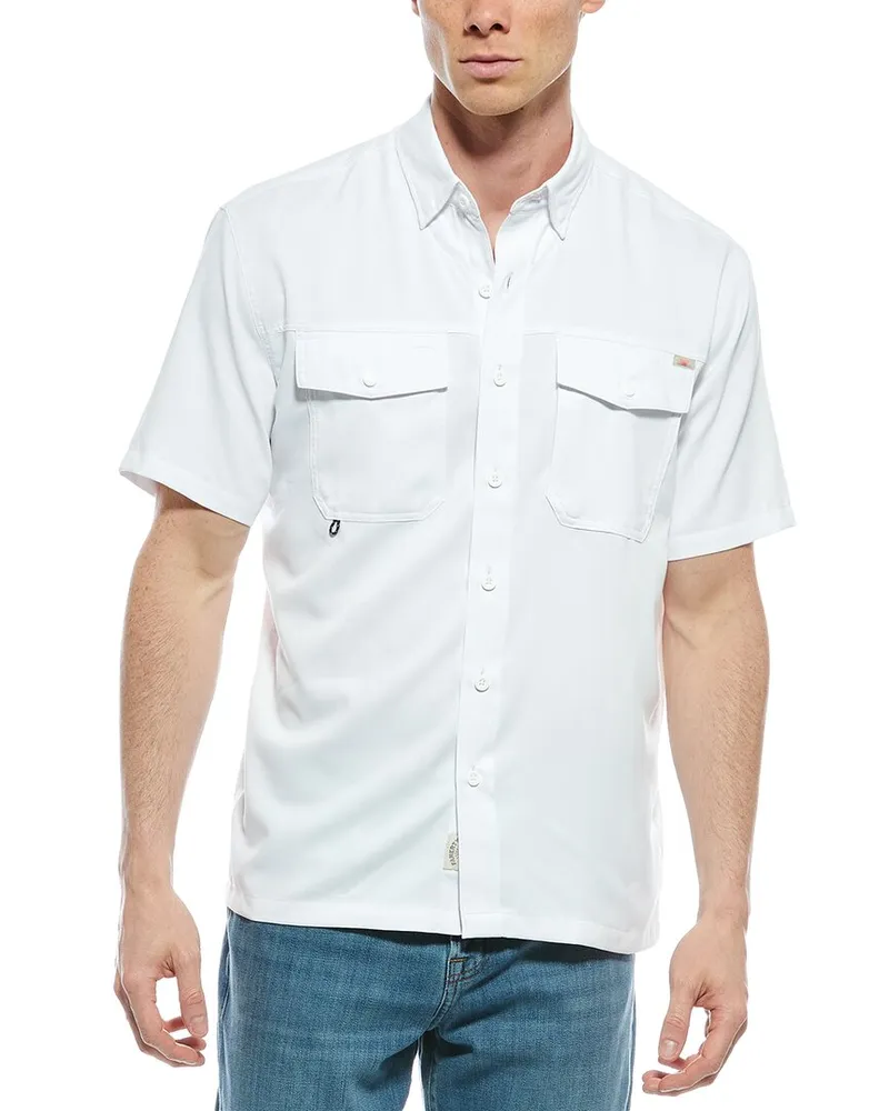Faherty Shorelite Air Shirt White