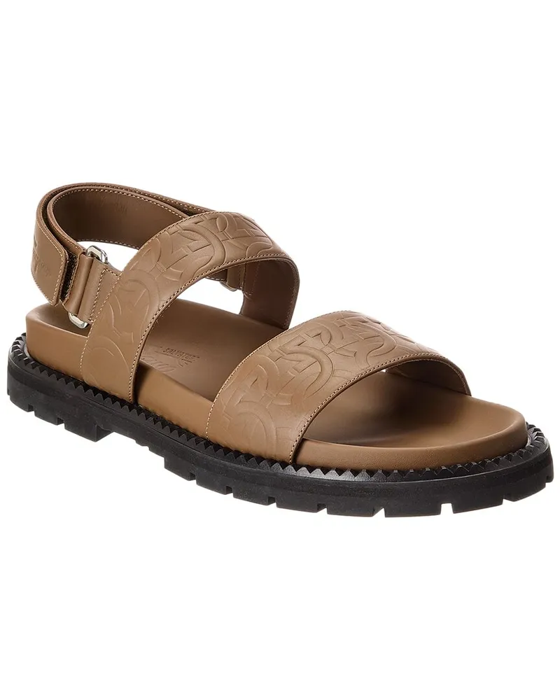 Ferragamo Notorius Leather Sandal Brown