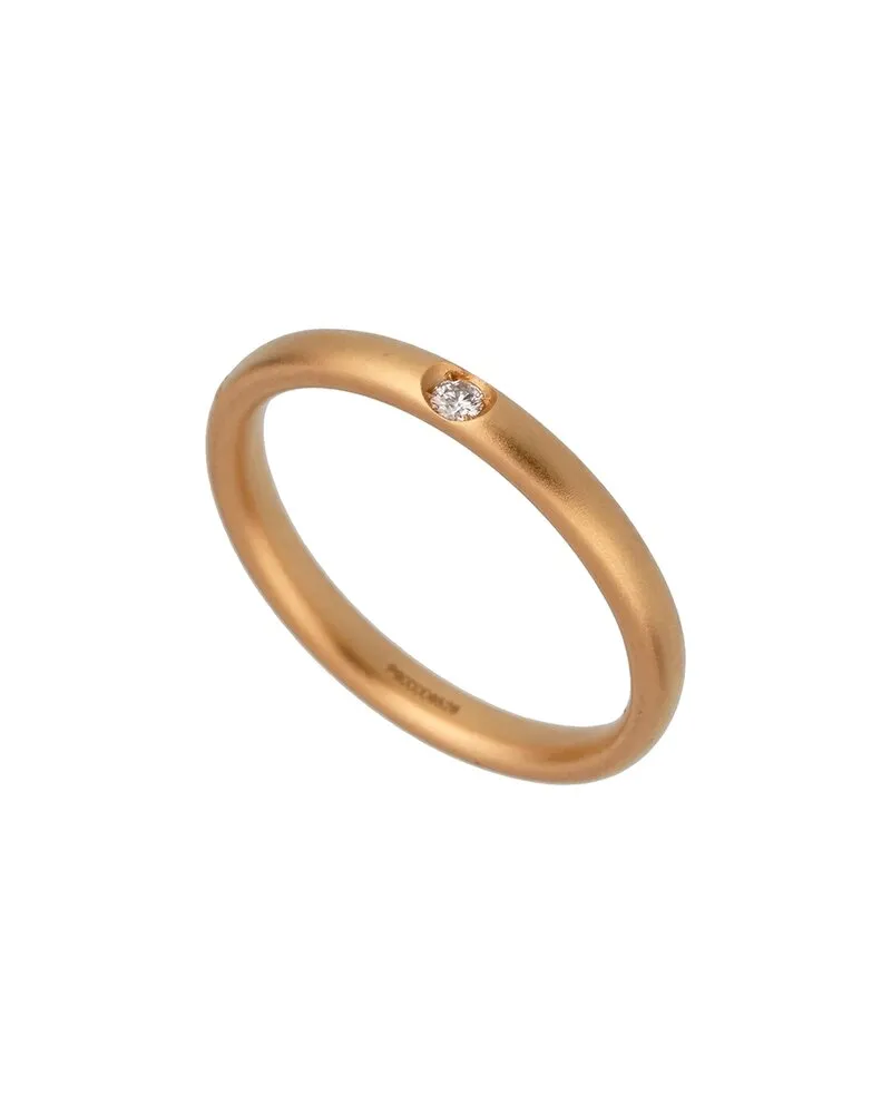 Pomellato 18K 0.03 ct. tw. Diamond Satin Finish Ring (Authentic Pre-Loved Nocolor