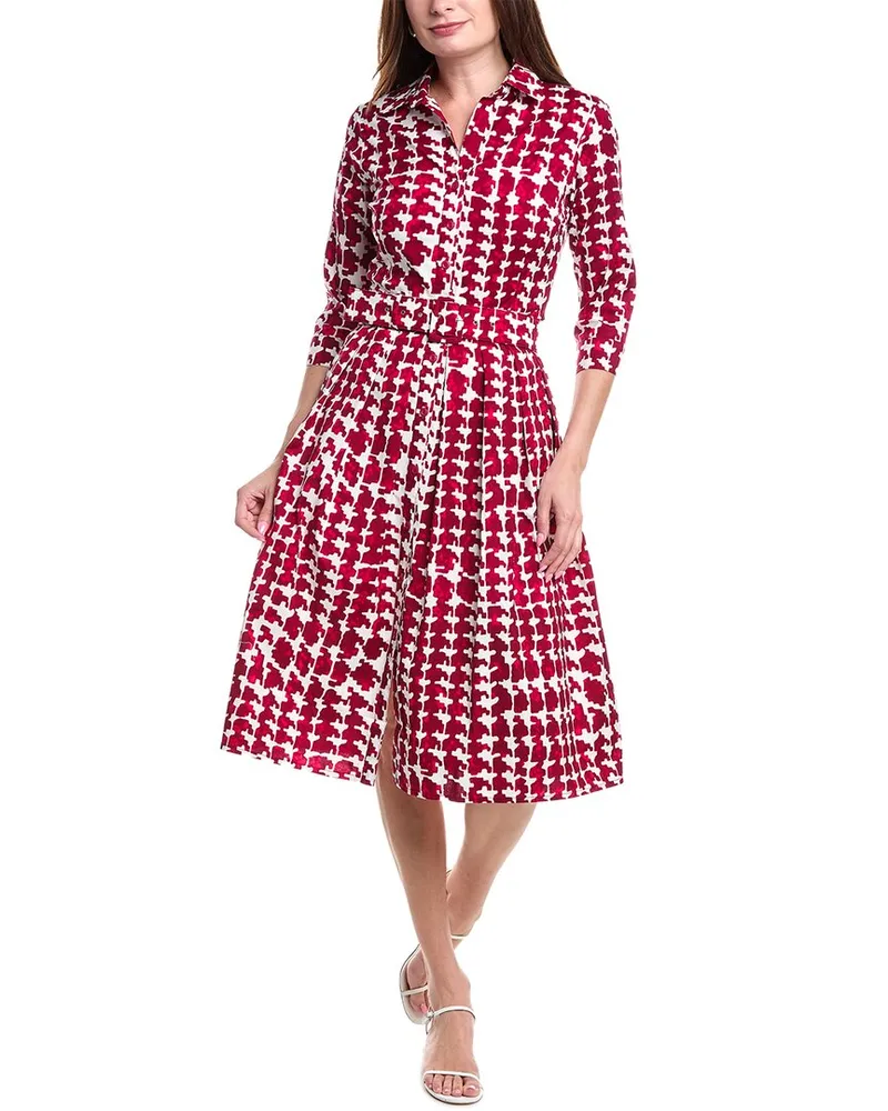 Samantha Sung Audrey Shirtdress Pink