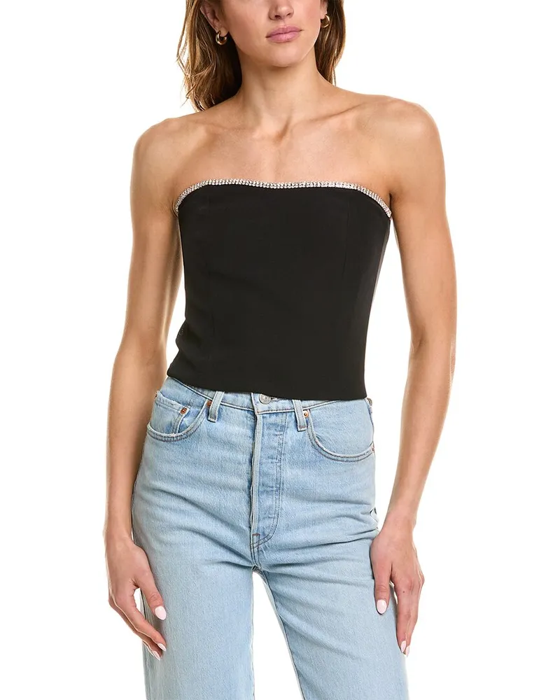 GENERATION LOVE Ettie Crepe Top Black