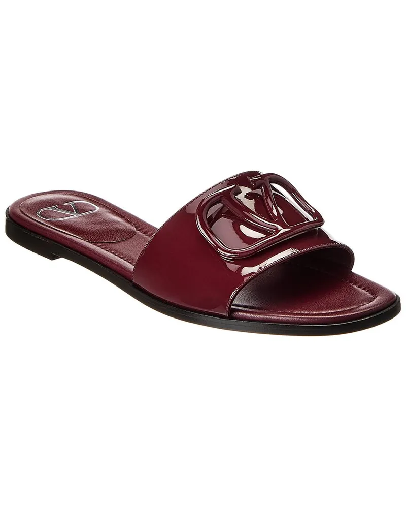 Valentino Garavani VLogo Signature Patent Sandal Red