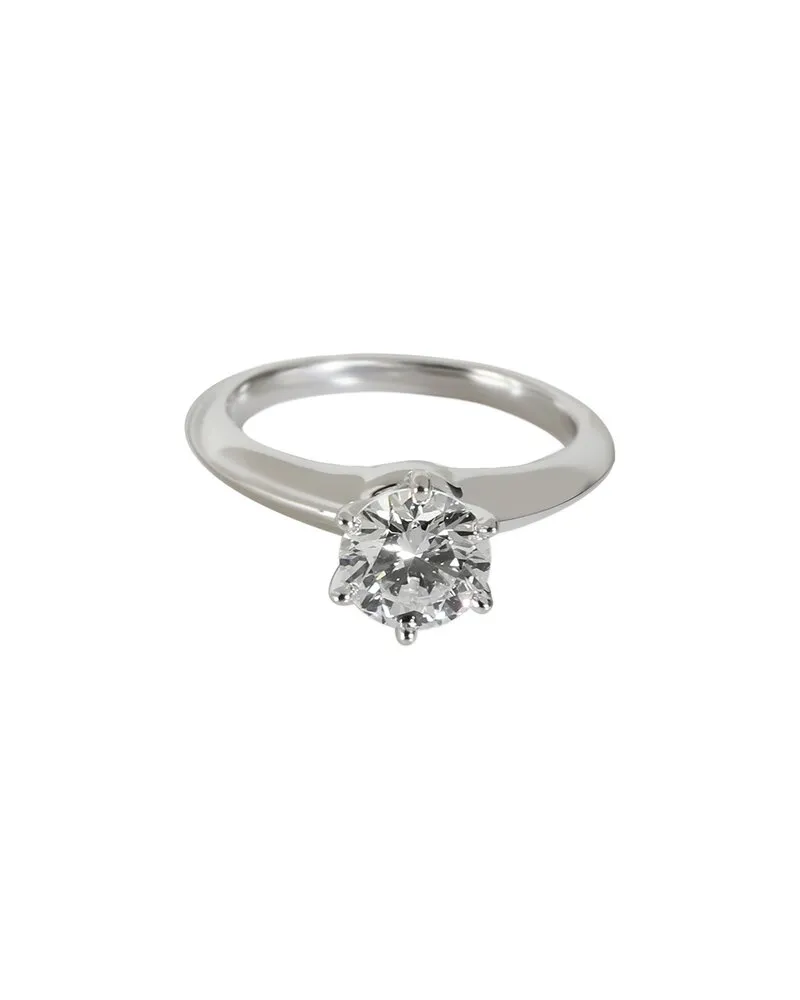 Tiffany & Co. Tiffany Solitaire Platinum Engagement Ring (Authentic Pre-Loved Nocolor