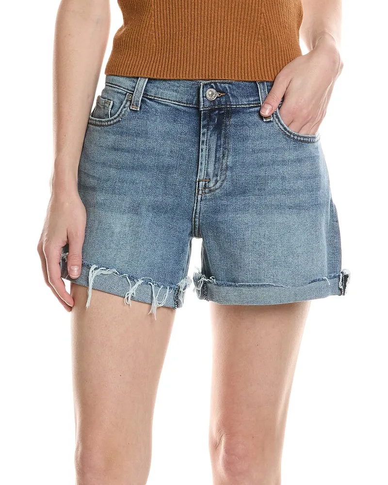 7 for all mankind Mid-Roll Shore Short Blue