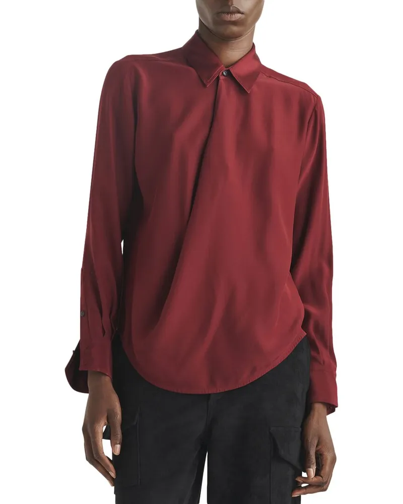 Rag & Bone Phillipa Blouse Red