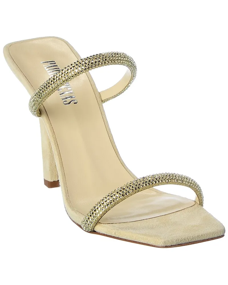Paris Texas Holly Linda Suede Mule Beige