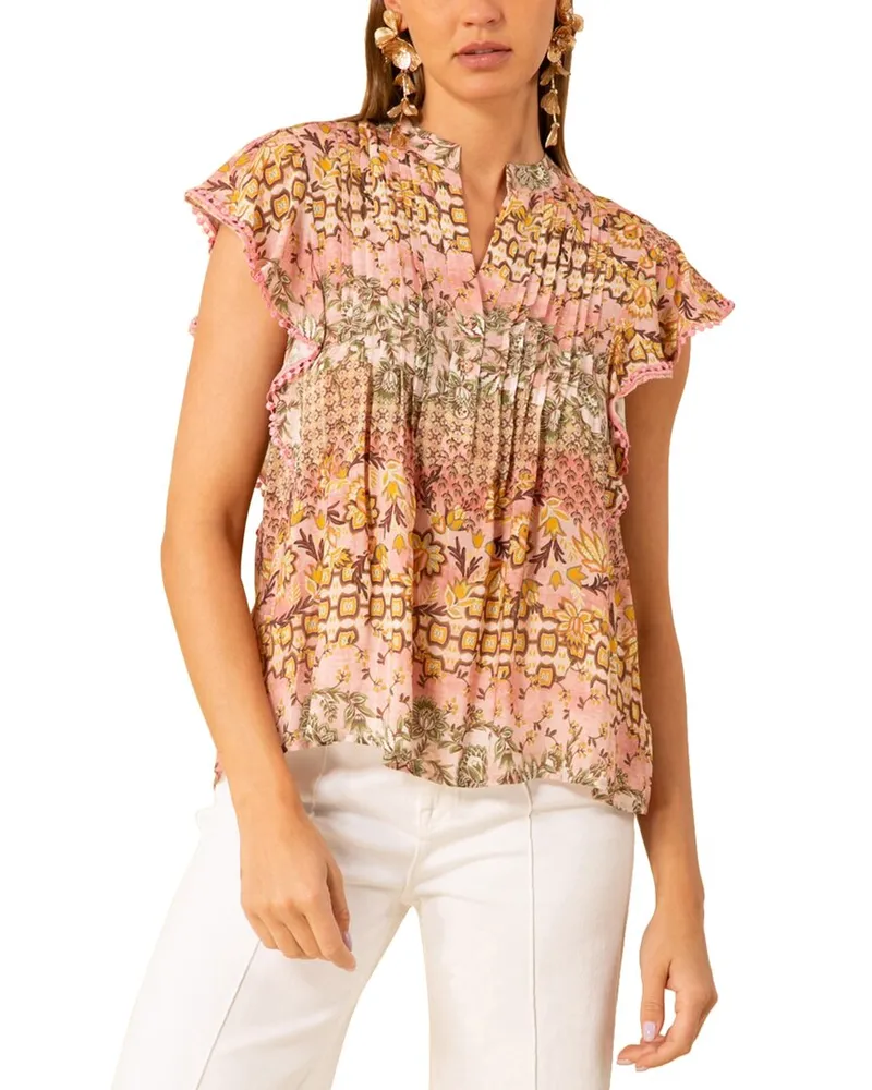 Hale Bob Esme Blouse Pink