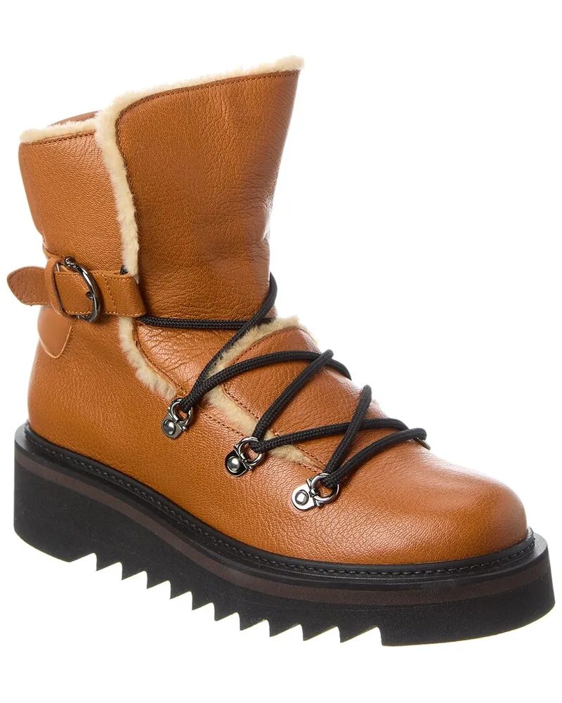 Ferragamo Elimo F Leather Boot Nocolor