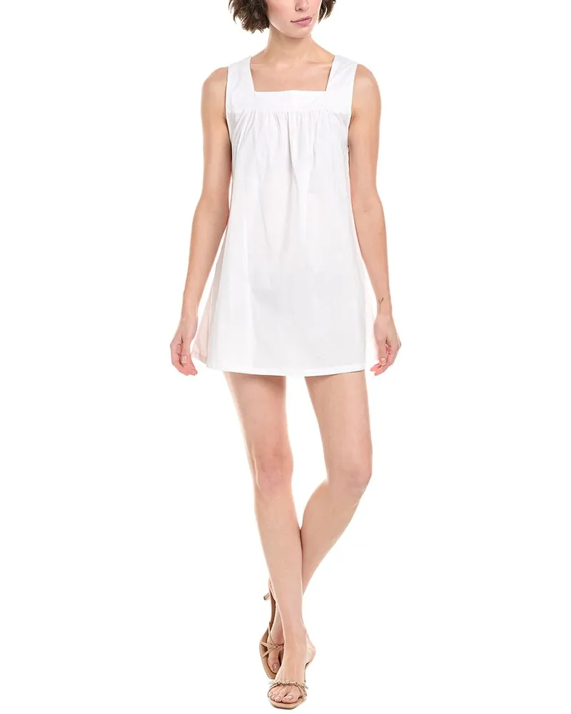 WeWoreWhat Square Neck Mini Dress White