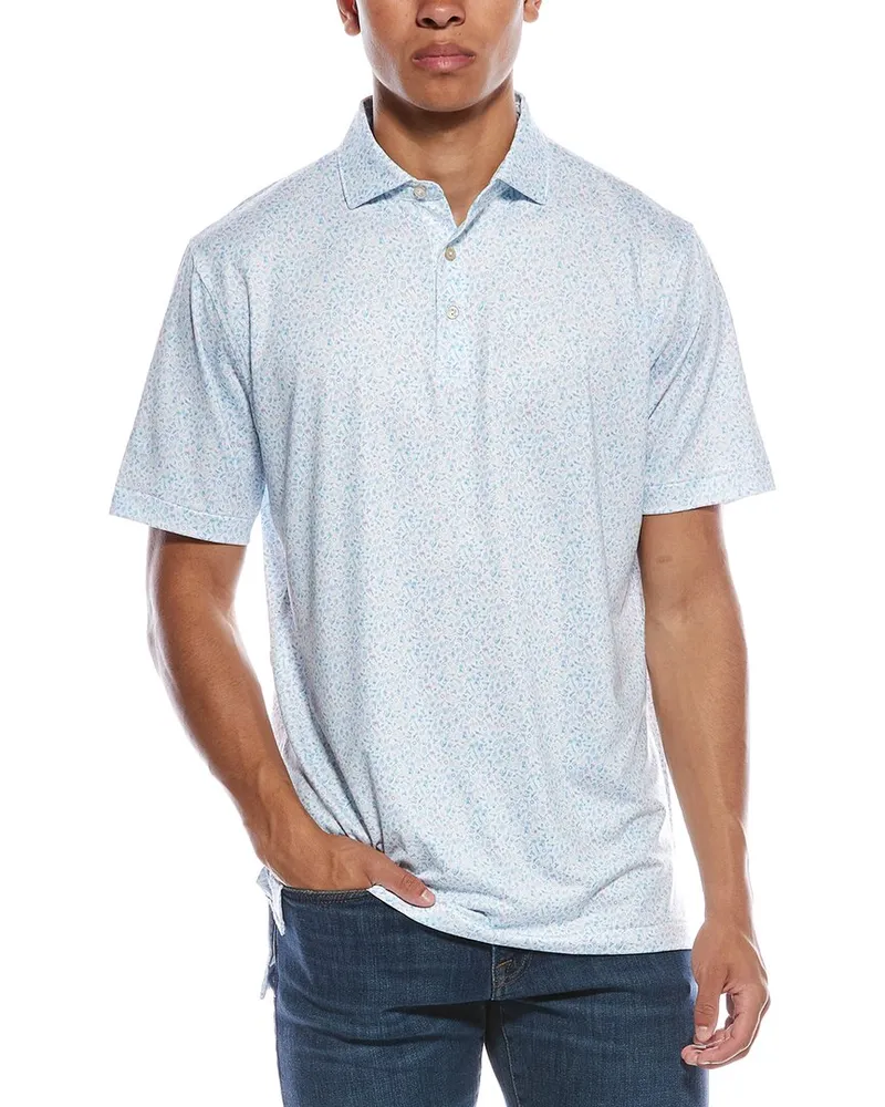 Peter Millar Island Jammin' Performance Jersey Polo Shirt White