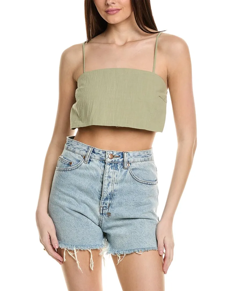 Line and Dot Top Green