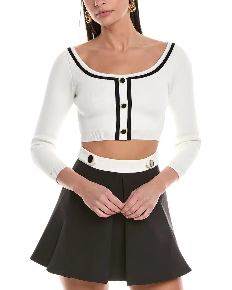 Ronny Kobo Watkins Cardigan Top White