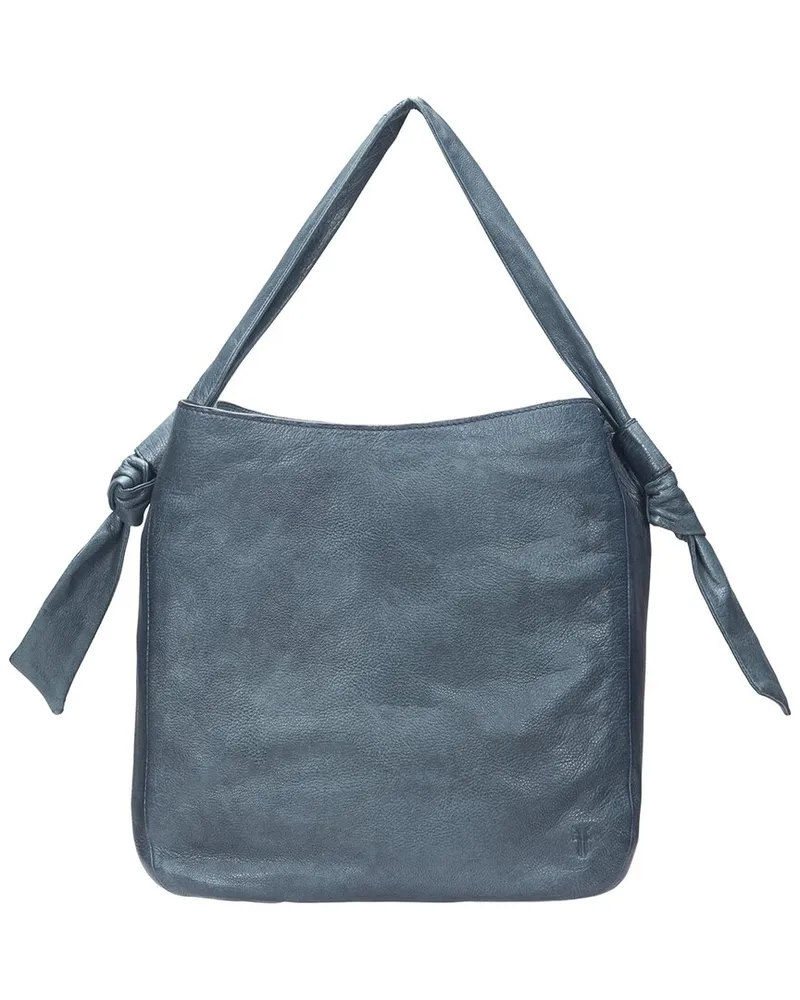 Frye Nora Leather Hobo Bag Grey