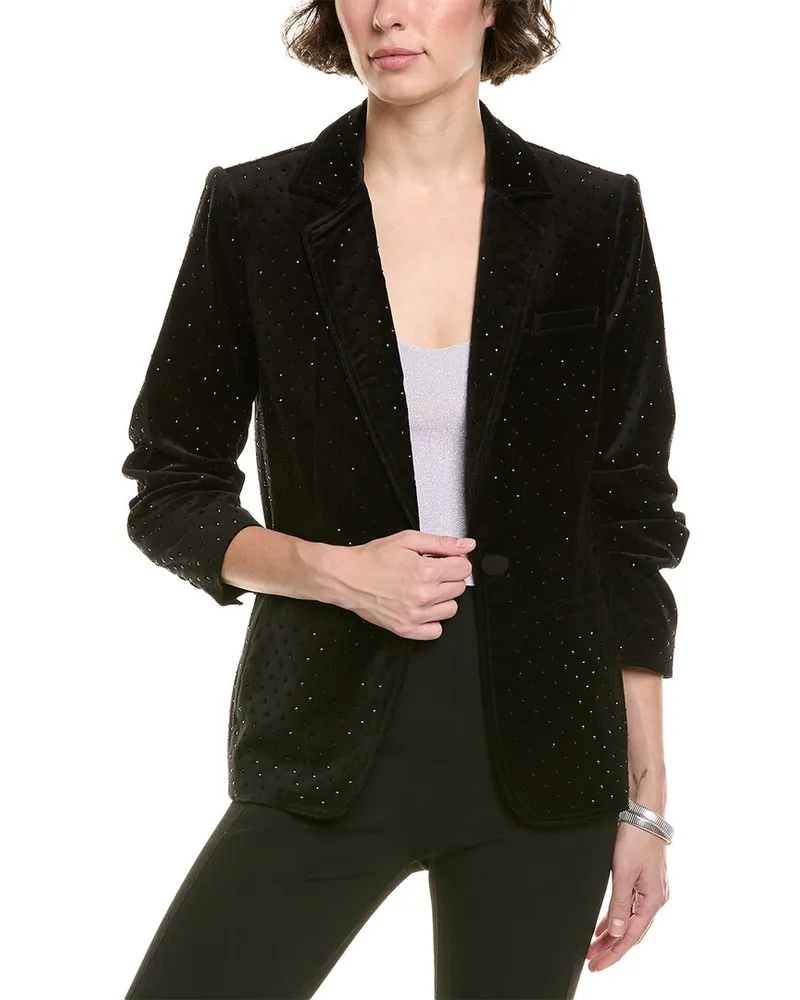 Cinq à Sept Velveteen Khloe Blazer Black