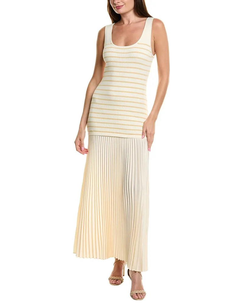 Rag & Bone Millie Stripe Tank Dress White