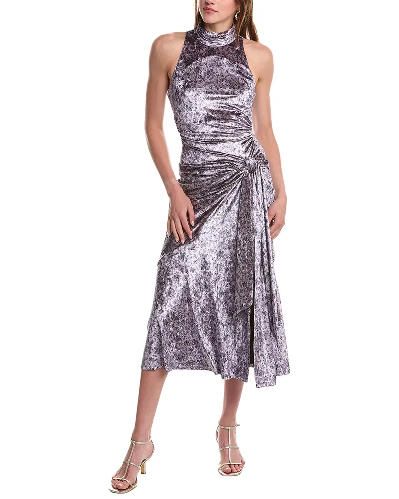 Cinq à Sept Butterfly Paisley Rori Maxi Dress Purple