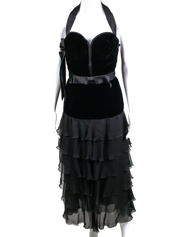 Valentino Garavani Silk Chiffon Runway Gown, Size US 12, Never Worn (Authentic Pre-Loved Nocolor