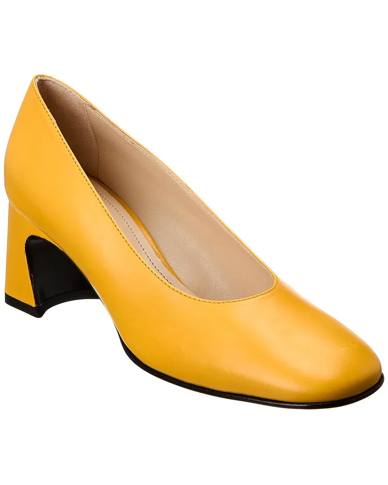 TOD'S TOD’s Logo Leather Pump Yellow