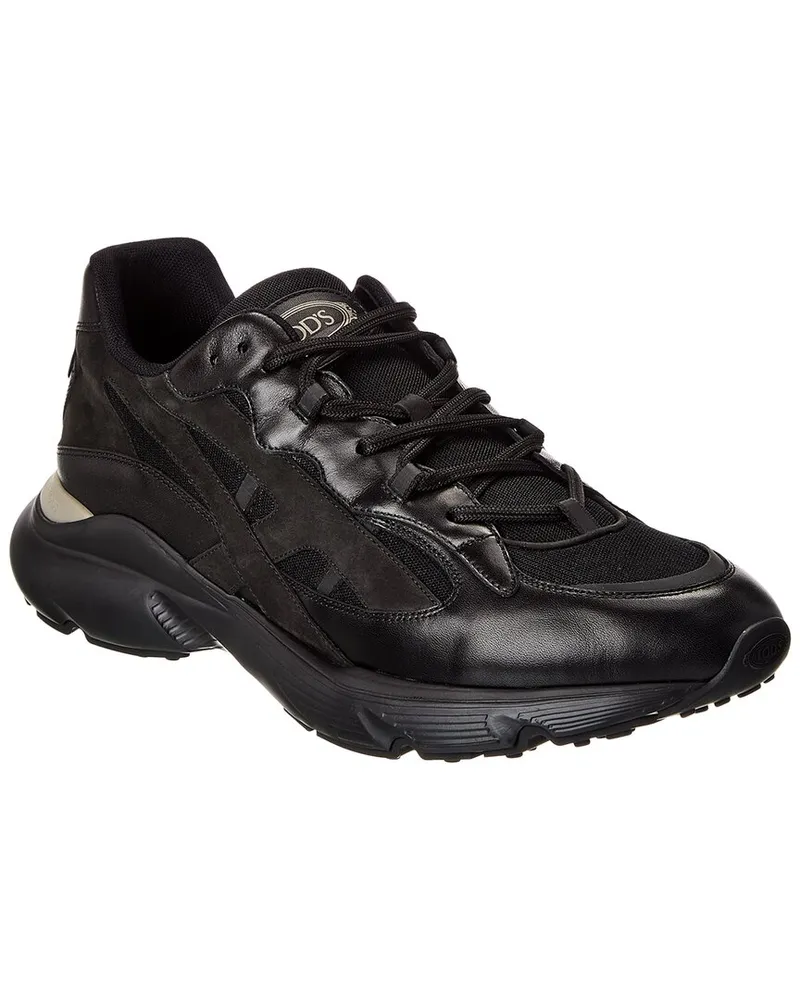 TOD'S TOD’s Leather & Mesh Sneaker Black