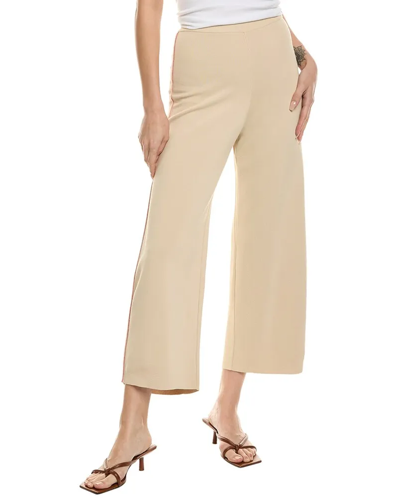 Stella McCartney Graphic Bi-Colour Trouser Brown