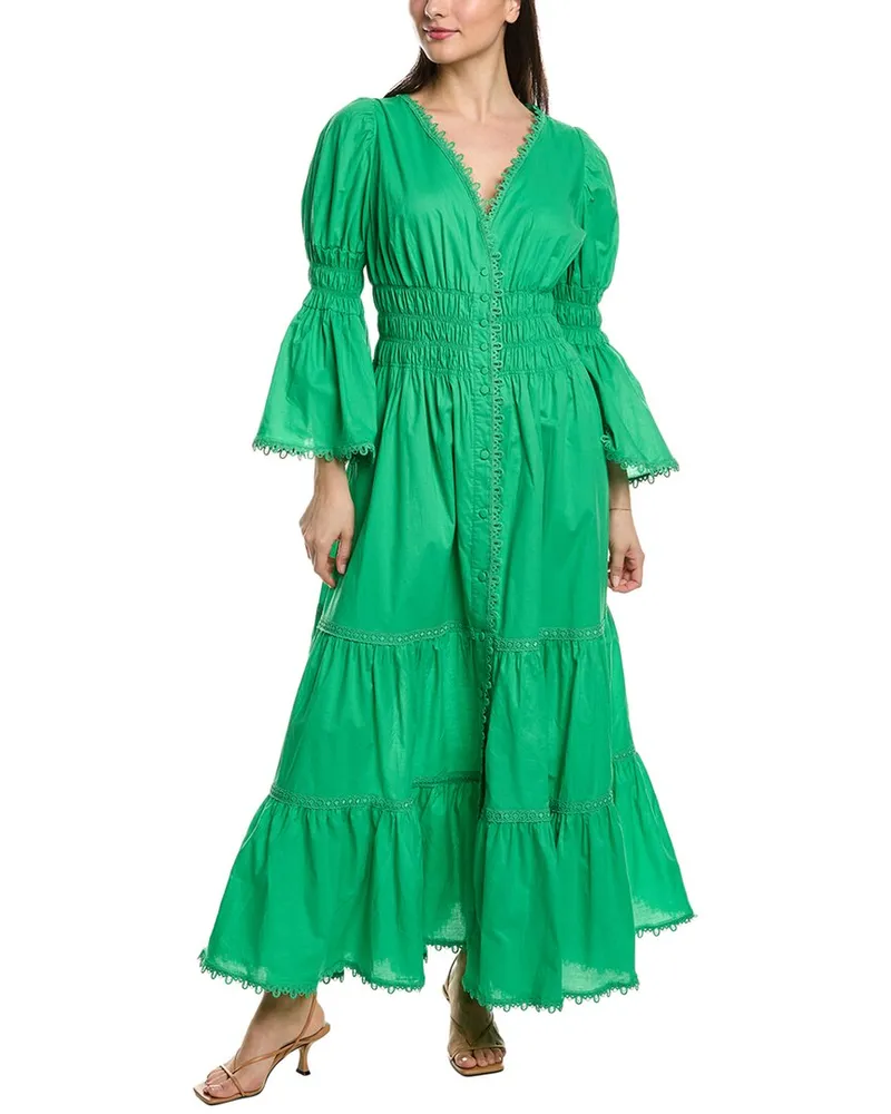 Charo Ruiz Lipa Maxi Dress Green