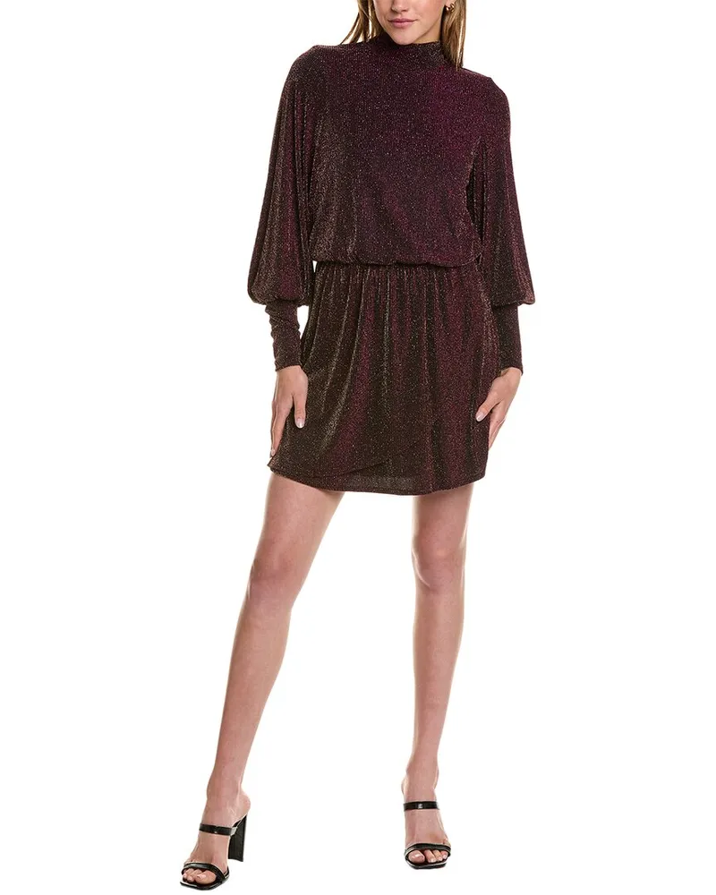 Black Halo Gavin Mini Dress Gold
