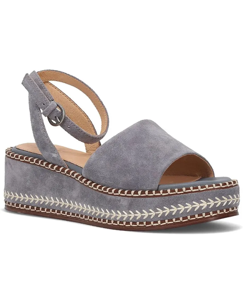 Frye Joy Ankle Strap Leather Wedge Sandal Nocolor
