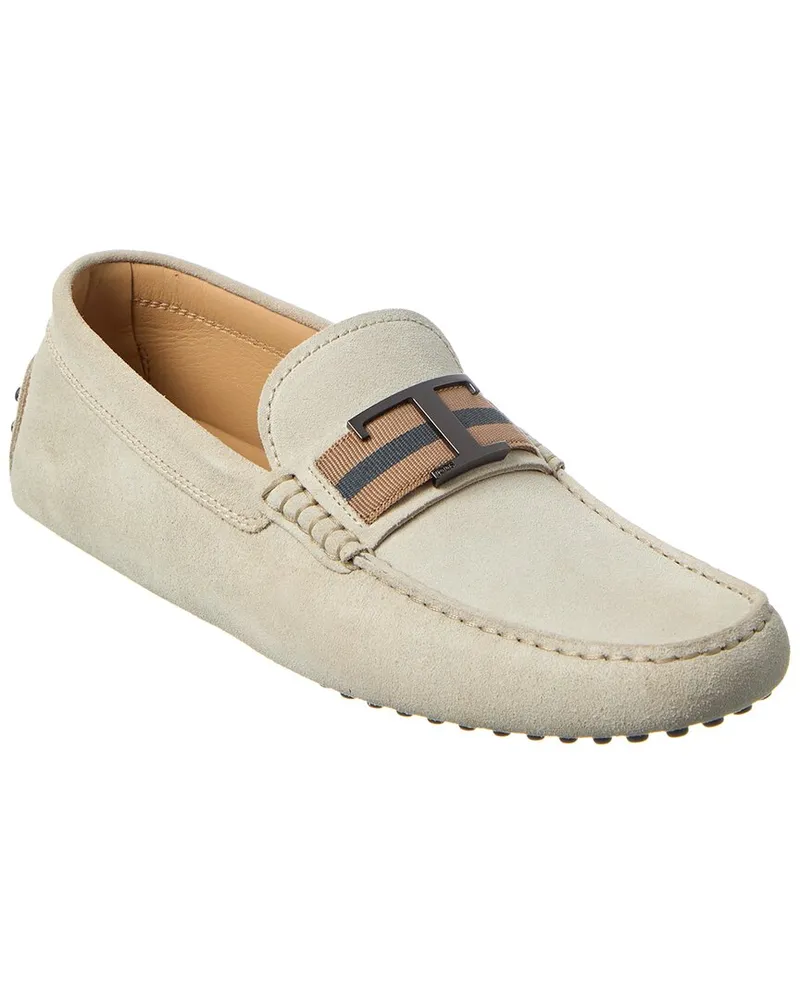 TOD'S TOD’s Gommini Suede Loafer Beige