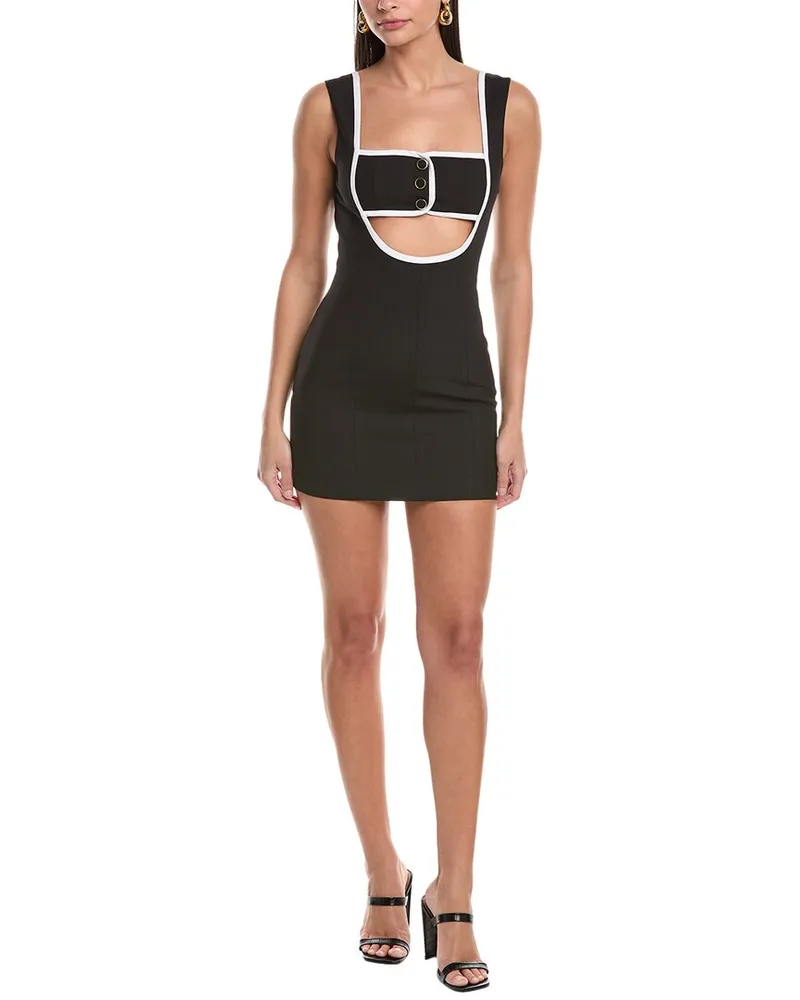Ronny Kobo Egon Mini Dress Black